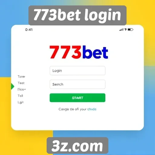 Navegação intuitiva no site 773bet login
